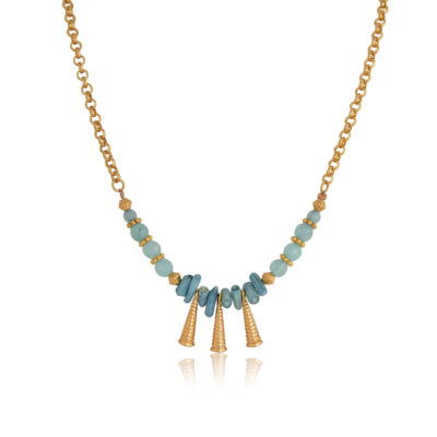 Beautifully made Bohemian jade necklace made with Polygonal jade bead, 24K gold-plated brass elements. Absolute summer combination of mint, teal and gold, these earrings complete perfectly your everyday look or boho outfit and are an ideal choice for casual or formal looks. Combine them with the earrings of the Bohemian Queen series for a complete look!