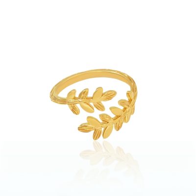If you're a statement jewelry lover, this curled vine leaf ring is perfect for you. The leaf looks like it has wrapped itself around your finger. It features small leaves sprouting from a central band, creating a Greek-chic design.  It is adjustable, which makes it easy to fit any space on any finger. This ancient Greece-inspired ring would be a great match for your Bohemian or Greek-chic outfit. A great birthday gift for anyone who likes this type of jewelry.