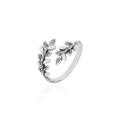 If you're a statement jewelry lover, this curled vine leaf ring is perfect for you. The leaf looks like it has wrapped itself around your finger. It features small leaves sprouting from a central band, creating a Greek-chic design.  It is adjustable, which makes it easy to fit any space on any finger. This ancient Greece-inspired ring would be a great match for your Bohemian or Greek-chic outfit. A great birthday gift for anyone who likes this type of jewelry.