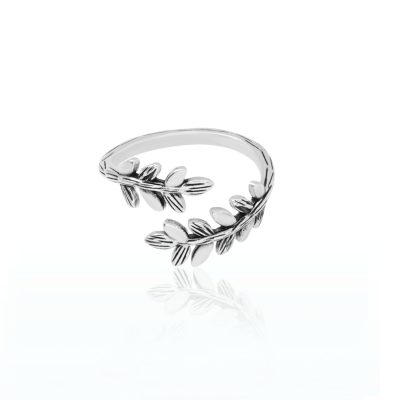 If you're a statement jewelry lover, this curled vine leaf ring is perfect for you. The leaf looks like it has wrapped itself around your finger. It features small leaves sprouting from a central band, creating a Greek-chic design.  It is adjustable, which makes it easy to fit any space on any finger. This ancient Greece-inspired ring would be a great match for your Bohemian or Greek-chic outfit. A great birthday gift for anyone who likes this type of jewelry.